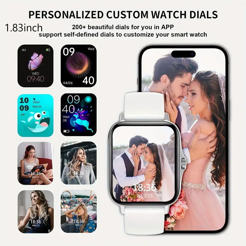 LED Smart Watch with Wireless Calling and Weather Alerts