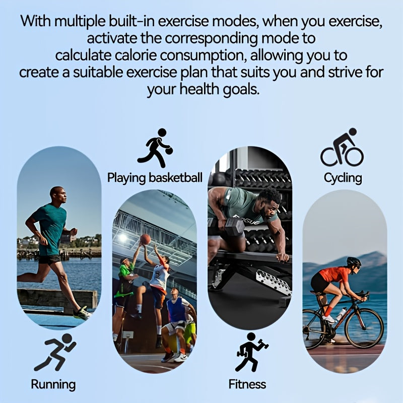 Unisex Curved Screen Smartwatch with Wi-Fi And Wi-Fi 5.2 - High Quality, 1.96" HD Display, 360° Panoramic View, Rechargeable Battery, Fitness Tracking, Outdoor Sports, Fashion Smartwatch, Health Monitoring, Streamlined Dial