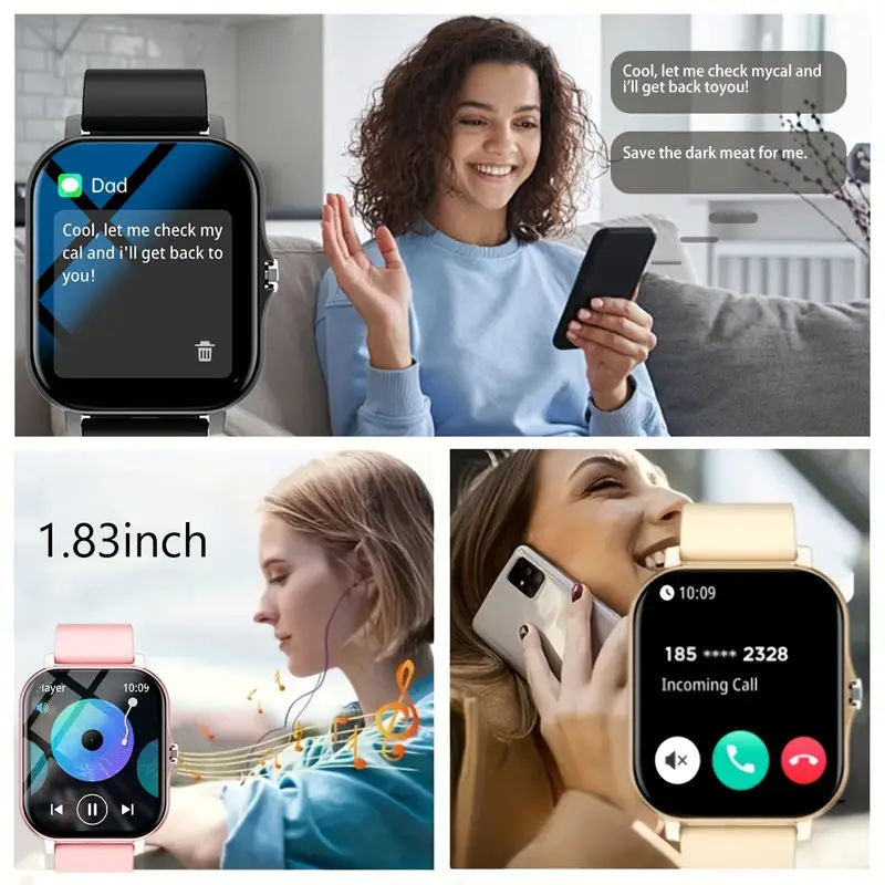 LED Smart Watch with Wireless Calling and Weather Alerts