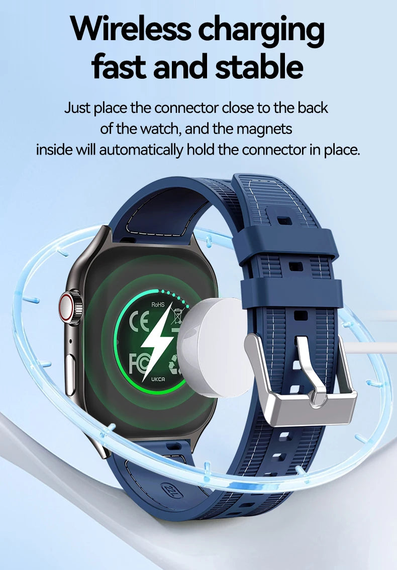 LAXASFIT 1.83-inch Curved Screen Women's Smart Watch Bluetooth Calling Customizable Watch Faces Men's Sports Smartwatch