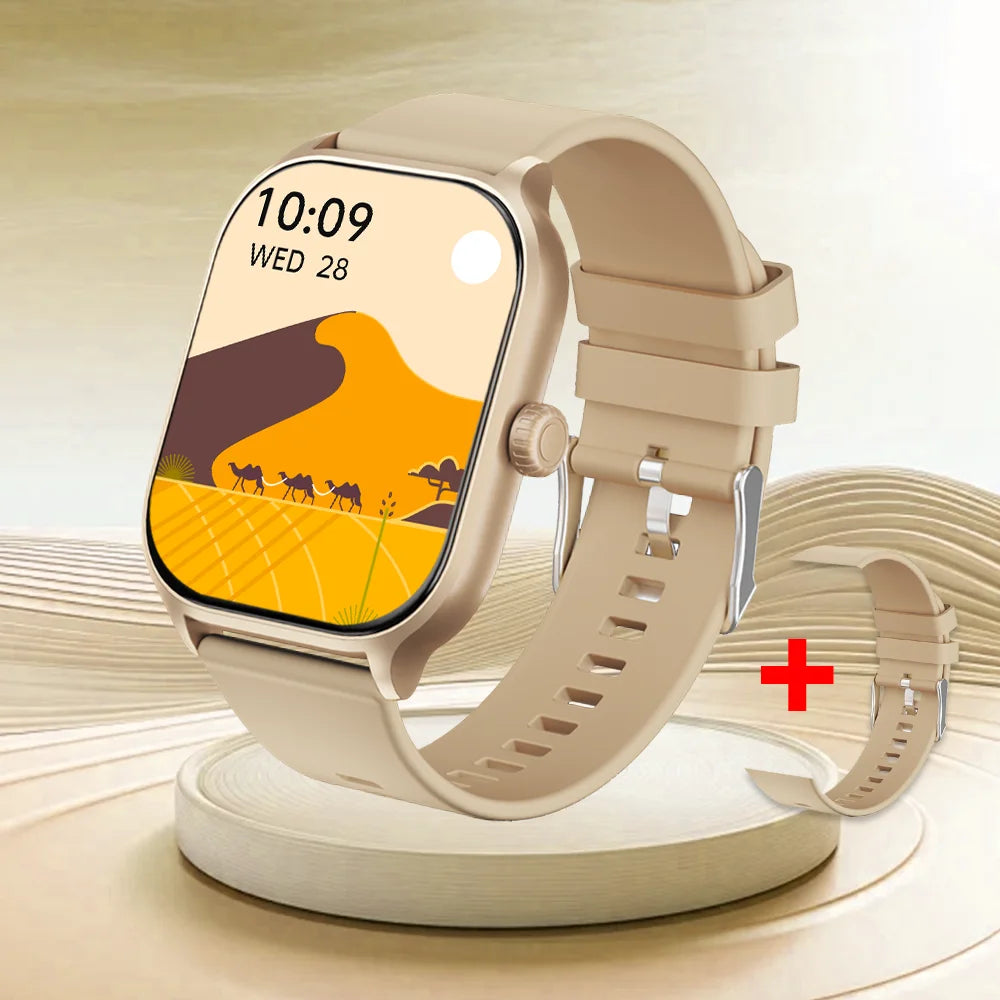 LAXASFIT New Smart Watch 2.01 Inch Smart Watch Bluetooth Call Men Women IP68 Waterproof Sports Fitness Smart Watch