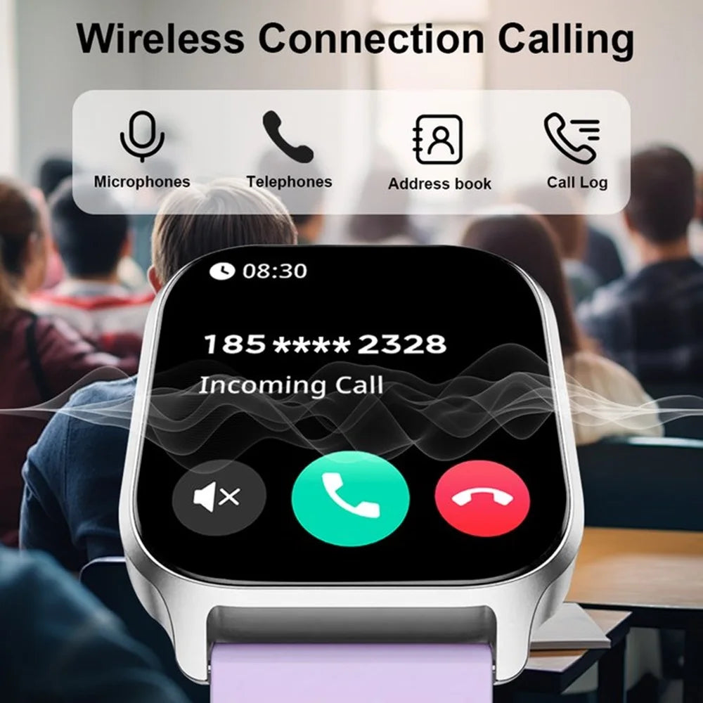 LAXASFIT 2025 New Smart Watch Bluetooth Call/Dial Multiple Sports Modes SMS Alert IP68 Waterproof Sports Smart Watch