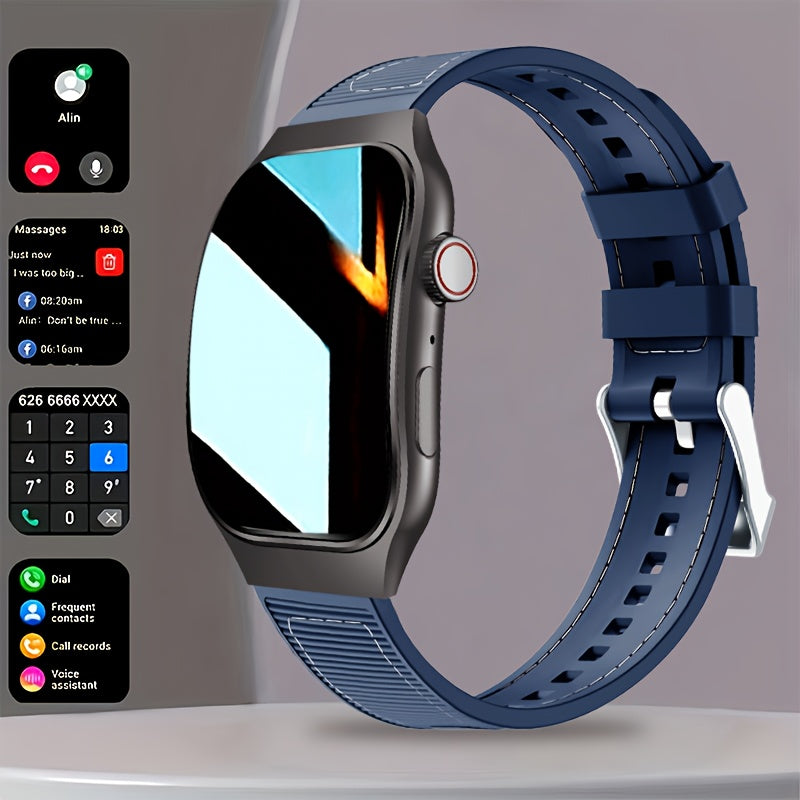 Unisex Curved Screen Smartwatch with Wi-Fi And Wi-Fi 5.2 - High Quality, 1.96" HD Display, 360° Panoramic View, Rechargeable Battery, Fitness Tracking, Outdoor Sports, Fashion Smartwatch, Health Monitoring, Streamlined Dial