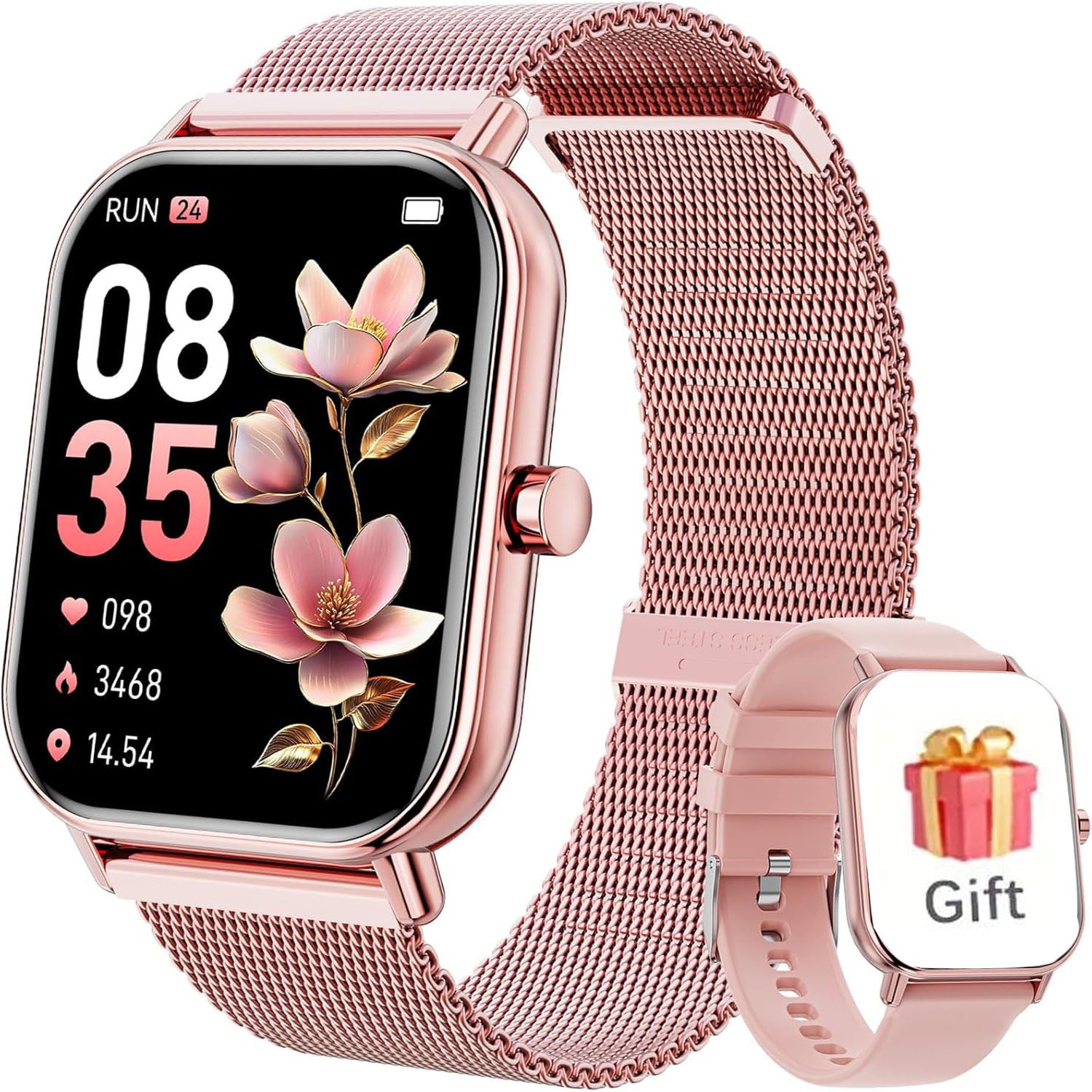 LED Smart Watch with Wireless Calling and Weather Alerts