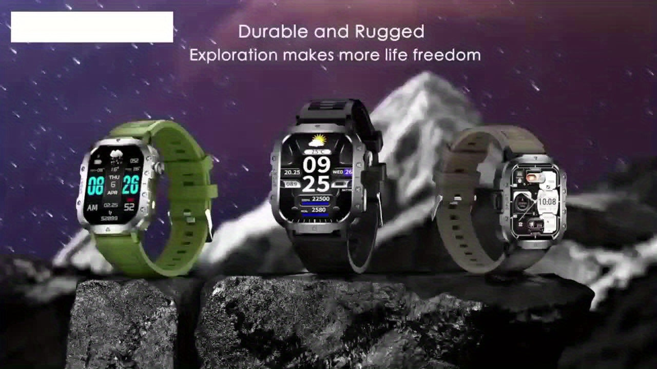 New Smartwatch with 2.01-inch Large Screen LED Flashlight Outdoor Sports Watch & Fitness Tracker Compatible with Android And iPhone Halloween Edition Suitable for Men Or Women Versatile for Multiple Scenarios The Perfect Holi