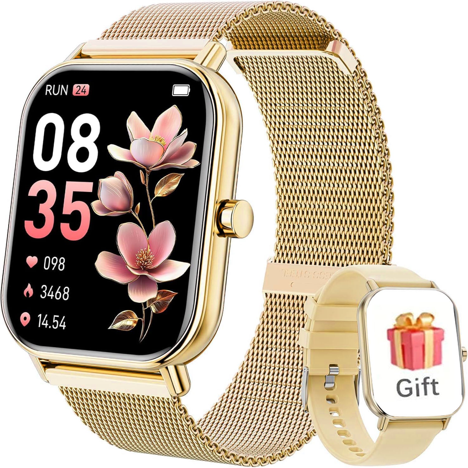 LED Smart Watch with Wireless Calling and Weather Alerts