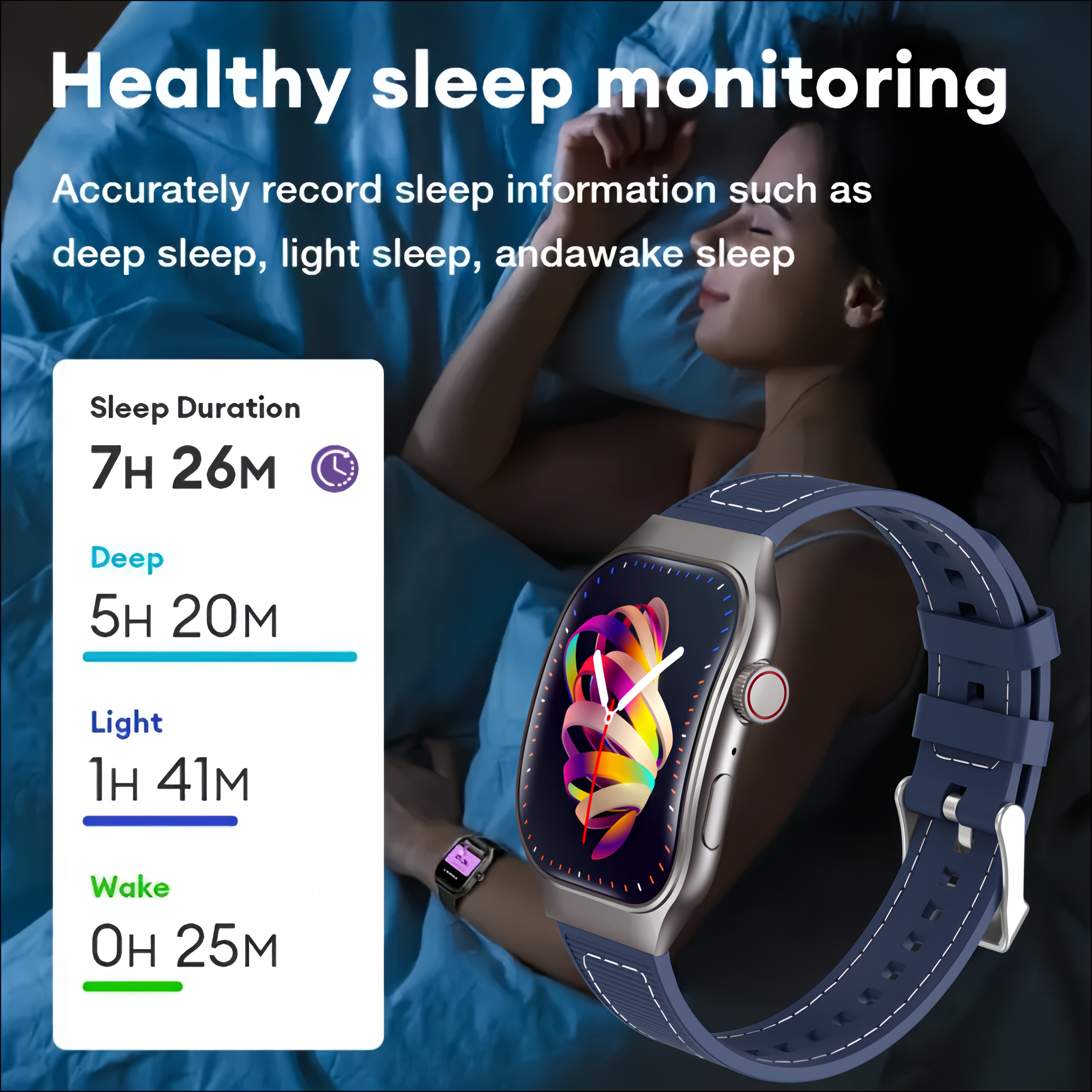 Unisex Curved Screen Smartwatch with Wi-Fi And Wi-Fi 5.2 - High Quality, 1.96" HD Display, 360° Panoramic View, Rechargeable Battery, Fitness Tracking, Outdoor Sports, Fashion Smartwatch, Health Monitoring, Streamlined Dial