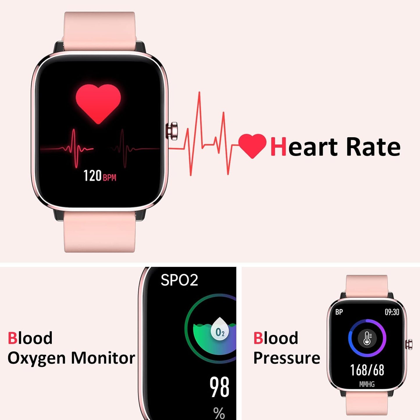 1.85 Inch Smart Watch with Call Answering and Health Monitoring